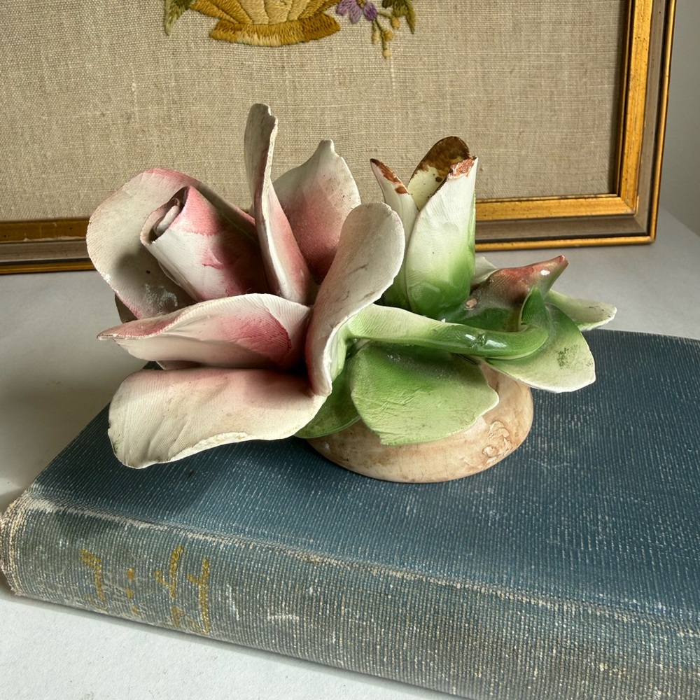 Italian porcelain rose
